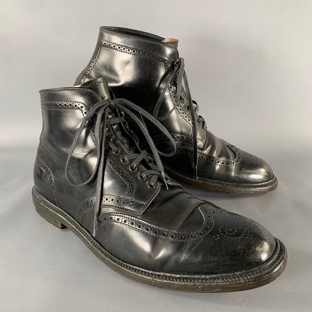 Alden 4465H 12 Black Shell Cordovan Wingtip Boots
